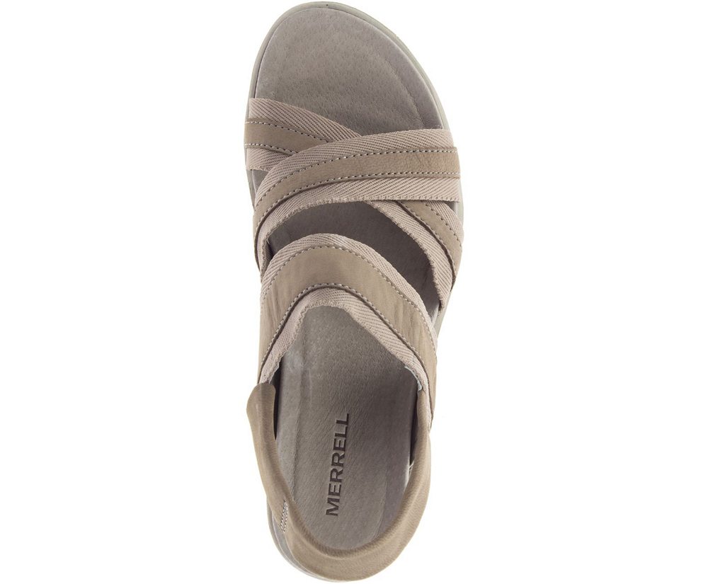 Merrell Sandaler Dame - Kaiteri Wedge Strap - Grå - QLJ047283